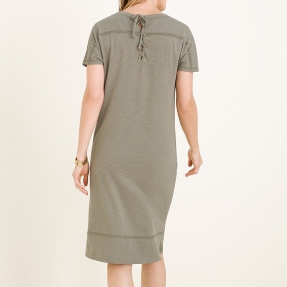 Chicos Zenergy Lace-Up Back Dress Size 0 - Picture 2 of 8